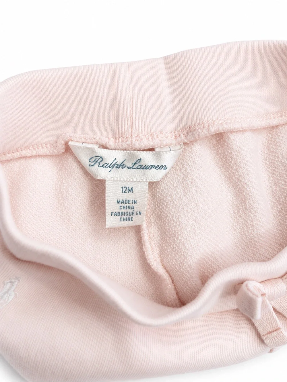 Ralph Lauren Baby Pink Jogger Sweatpants 12M Embroidered Pony